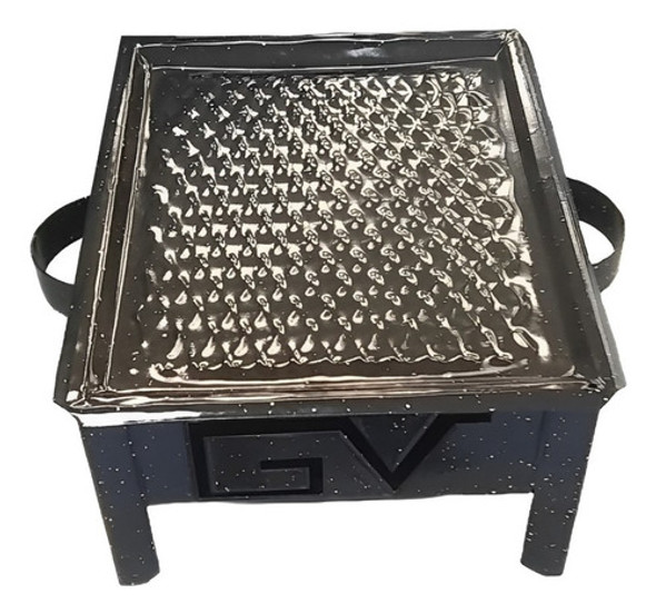 Parrilla Brasero De Mesa Enlozado Portatil Para Asado 0