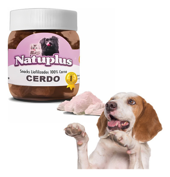 Snack Liofilizado De Cerdo Para Gatos Y Perros Natural 200ml 0