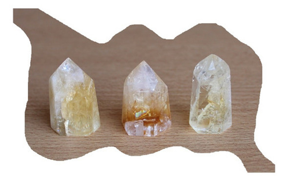 Citrino Punta Base Plana Especial Tameana - Altura 3,5 Cms. 0