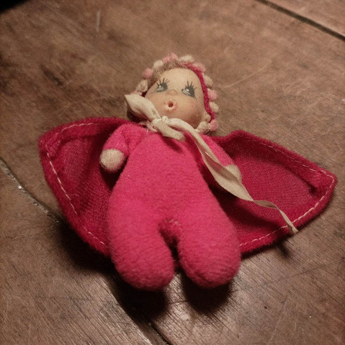Antigua Vintage Muñeca Fosfolette Caperucita Roja 1