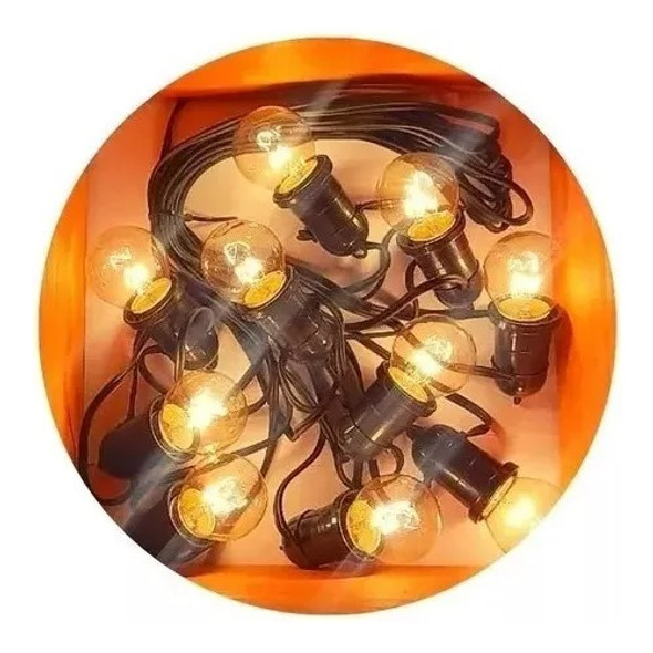 Guirnalda De Luces Retro De 20 Mtrs + Lamparas 0