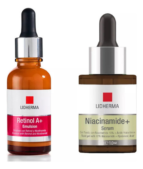 Kit Niacinamida Serum + Retinol A+ Emulsión Lidherma 0