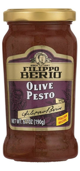 Pesto Italiano De Olivas Filippo Berio Pack X 4 Un X 190gr 0