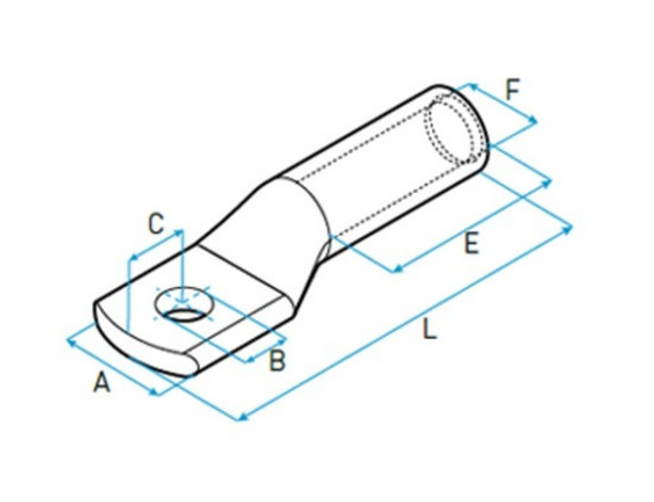 Scb 150 Terminal Bimetálico Sección 150mm2 Ojal 14,5mm Lct 1