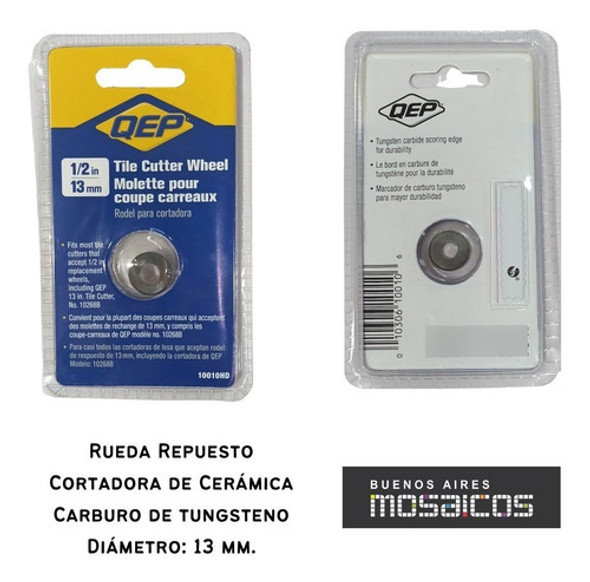 Repuesto Rodel 10010hd Carburo Tungsteno. Para Cortadora Qep 1