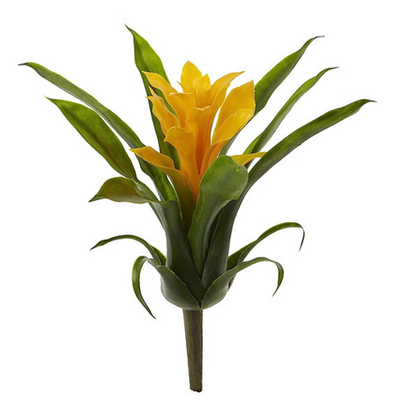 Tallo Floral Artificial Casi Natural De 10 Bromelias, Conjun 0
