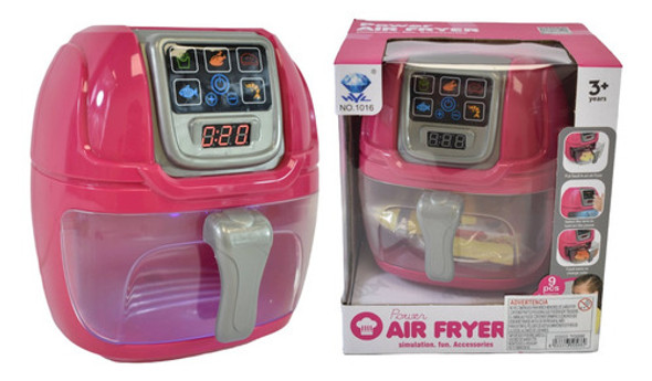 Freidora De Aire De Juguete Con Luz Sonido Y Cronómetro 1