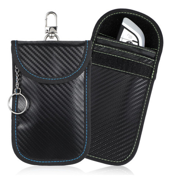 2 Piezas Faraday De Bloqueador Rfid  De Señal De Llavero N 0