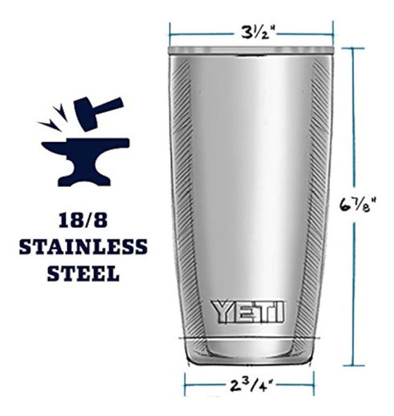 Yeti - Vaso Térmico De 20 onzas De Acero 1