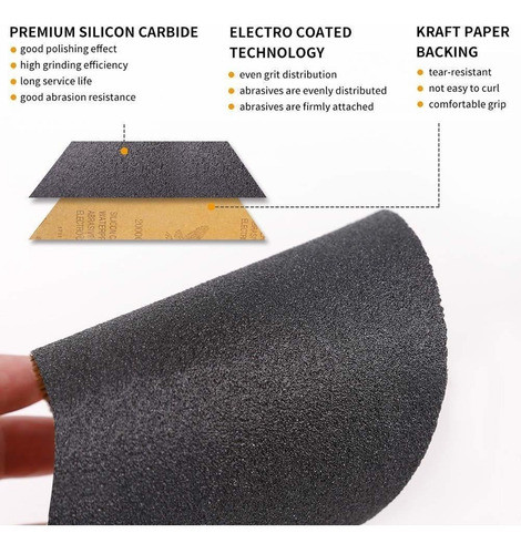 12 Lijas Lanney 9cm X 23cm Surtido Grano 120 A 2500 1