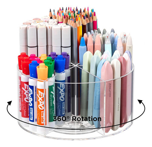 Portalápices Acrílicos Hblife Para Escritorio, 6 Ranuras Org 0