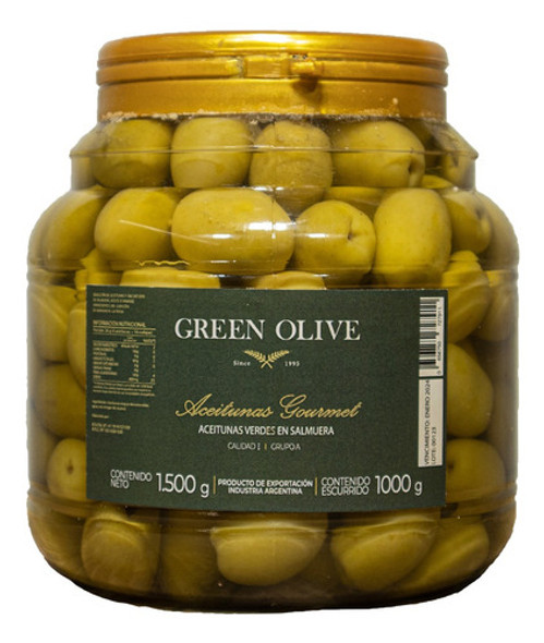 Aceitunas Verdes Green Olive N° 000 X 1 Kg. Esc. Pet 0