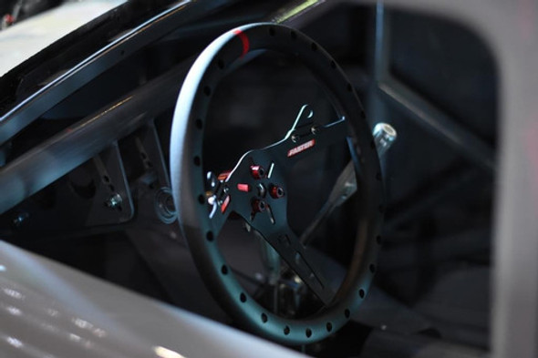 Volante Aro Perforado Faster T1 350 Mm Negro Collino 1