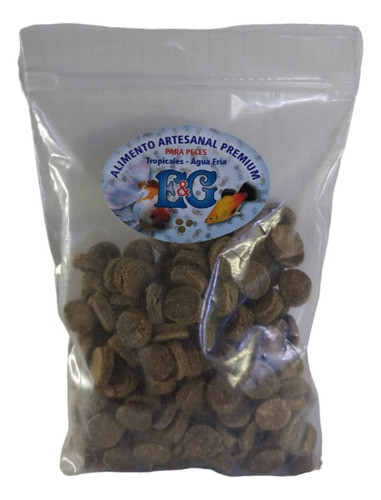 Alimento Para Peces E&g Artesanal C/vegetales De Fondo 100g 0