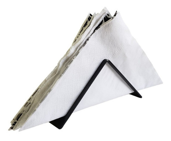 Servilletero Lyon Diseño Minimalista Negro X12 Unidades 0