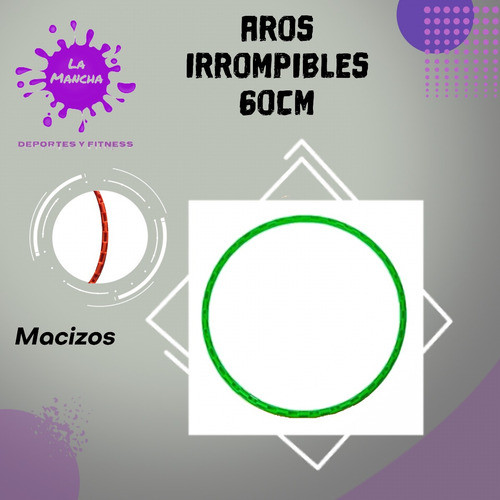 Aros Pvc 60cm Irrompibles Nuevos! Ula Ula Inyectados X 10u 1