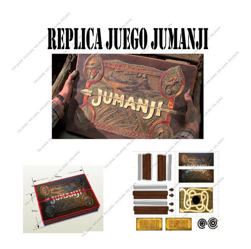 Jumanji Juego Papercraft No Funcional 0