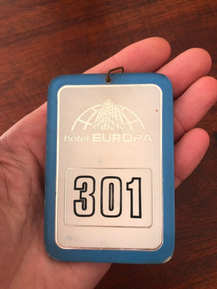 Antiguo Llavero De Llave Hotel Europa De Montevideo Hab 301 1