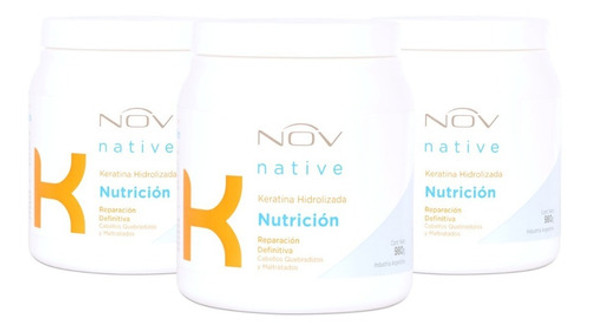 Kit X 6 Mascara Nutricion Keratina Hidrolizada Nov 980gr 1
