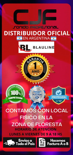 Driver Blauline Bd 200 Bobina 2 8ohm 200w 105db 16khz Cjf 1