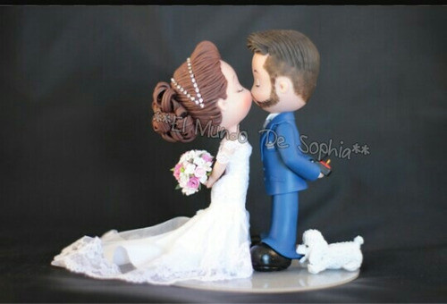 Adorno Para Torta Casamiento Novios Personalizados 1