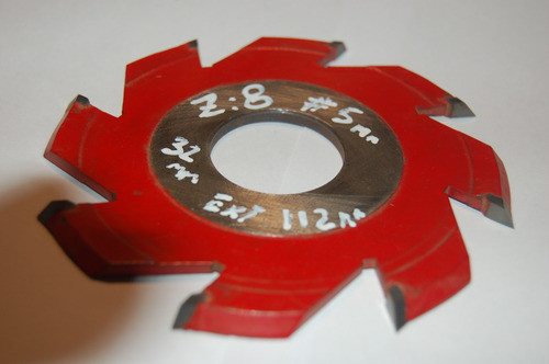 Fresa Moldura De Widia Diametro 112 Mm Z.8 De 5 Mm  Eje 32mm 1