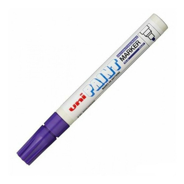 Marcadores Uni Paint Px20 Pintura Al Aceite Violeta Pack X6 0