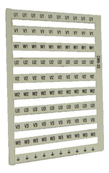 Plancha Letras Uvw/1,2,3,tierra (10 Juegos) Cw6 Cw-6-33 0