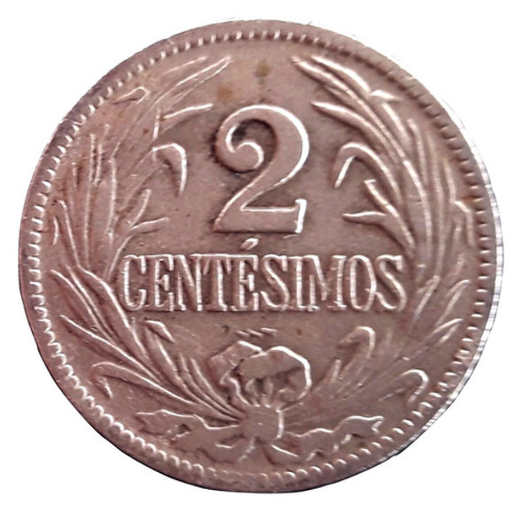 Uruguay Moneda De 2 Centésimos Cupro Niquel Del Año 1924 1