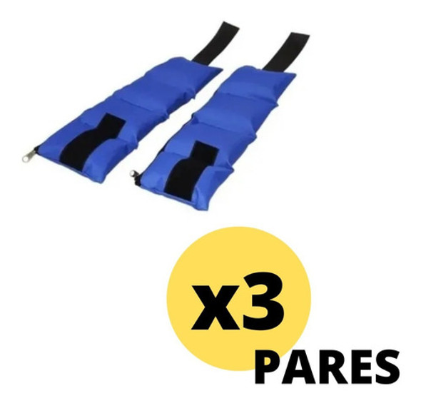 Par De Pesas Tobilleras Muñequeras Mir 1 Kg X 3 Pares 0