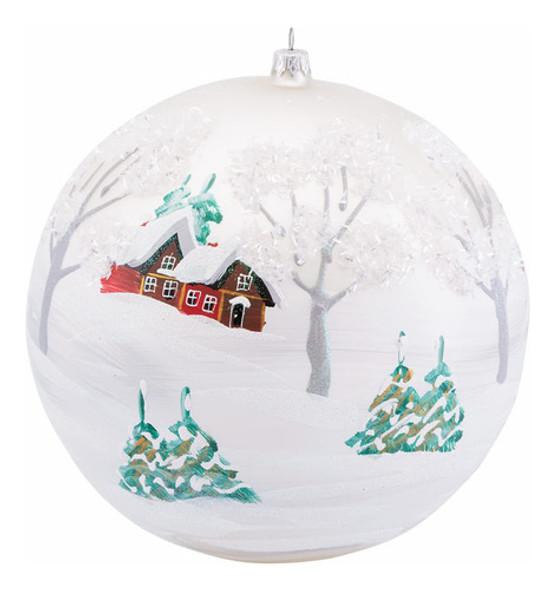 Polish Gallery Adorno De Navidad, Explosin De Invierno, Bola 1