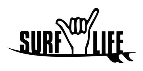 Sticker Calcomanía Adhesivo Pegatina Surf Life 0