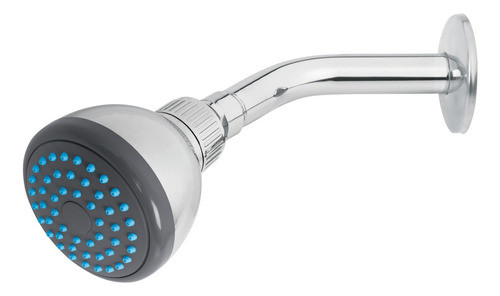 Ducha Flor Cromada Anticalcarea Con Movimiento Con Brazo 0