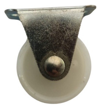 Rueda Blanca Base Fija 30 Mm 0