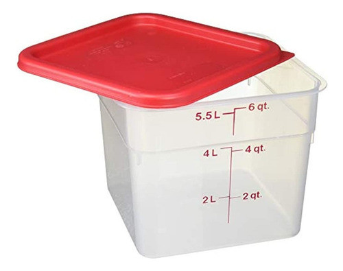 Cambro 6sfspp190 Contenedor De Almacenamiento Camsquare, Tra 1