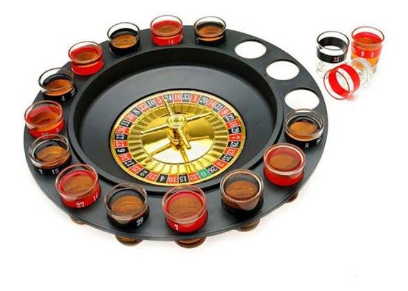 Ruleta De Tragos Chupitos 16 Shots De Vidrio Previa Original 0