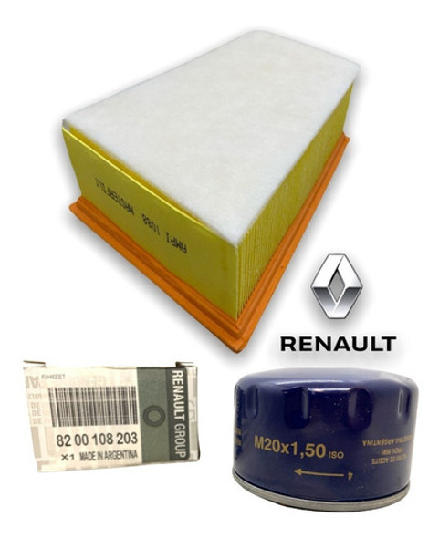 Kit Filtros De Aceite Original Y Aire Renault 1.6 16v K4m 0