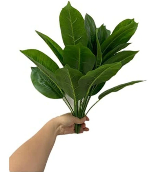 2 Manojos De Plantas Artificiales De Ave Del Paraíso De 18 0