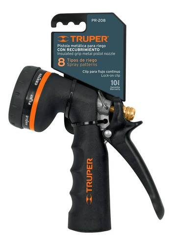 Pistola De Riego 8 Posiciones Cabezal Giratorio Jardín 1