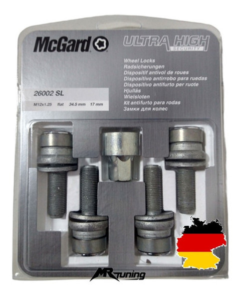 Tuercas Antirrobo Mcgard Giratoria Peugeot 207 208 308 506 0