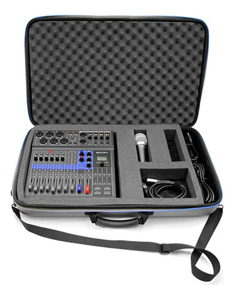 Casematix Music Equipment Mixer Case Compatible Con Zoom Liv 0