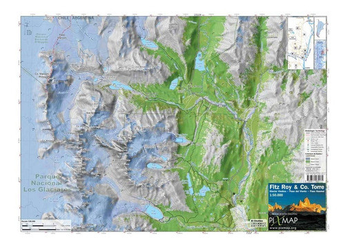 Mapa Topográfico: Fitz Roy - Co. Torre / Lago Viedma 0