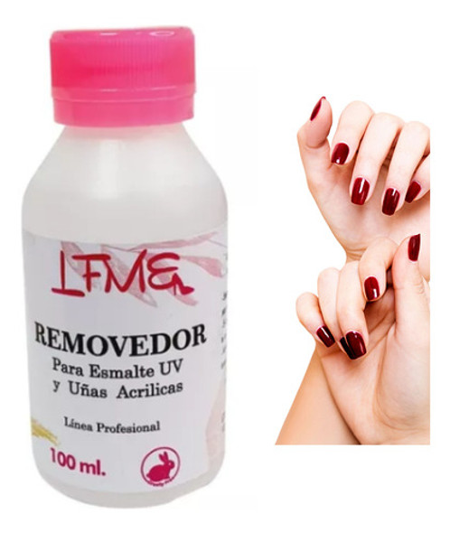 Removedor De Esmalte Uv Y Uñas Acrilicas 100 Ml Anmat 0