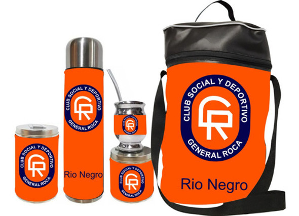 Equipo De Mate Set Matero Club General Roca. Ecocuero 0