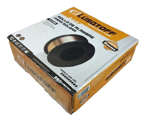 Rollo Alambre Cobreado Mig Mag 5 Kg 0.9 Mm Co2 Lusqtoff 0