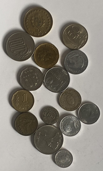 15 Monedas Antiguas Distintas, Lote Mercosur, Mer08 0