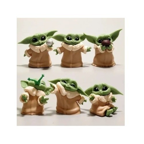 Baby Yoda Blister X6 Unidades Figuras Bebe Yoda 1