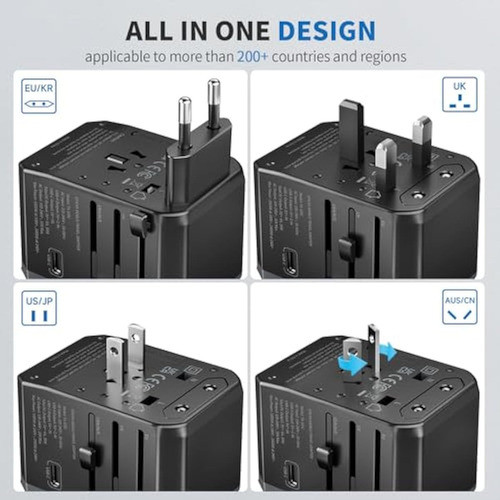 Epicka Adaptador De Viaje Universal, Adaptador De 1