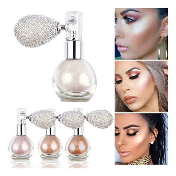 Iluminador Con Pulverizador Polvo De Hadas Fino Maquillaje 1
