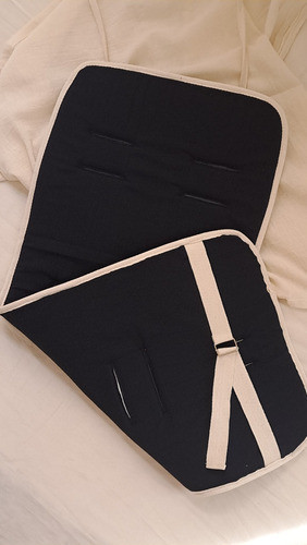 Colchoncito Funda Para Cochecito De Bebe Universal Negro 1